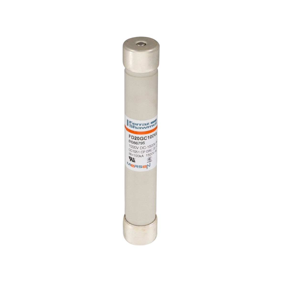 S086795 - Cylindrical fuse-link GRC 1000VDC 20x127, 40A with striker